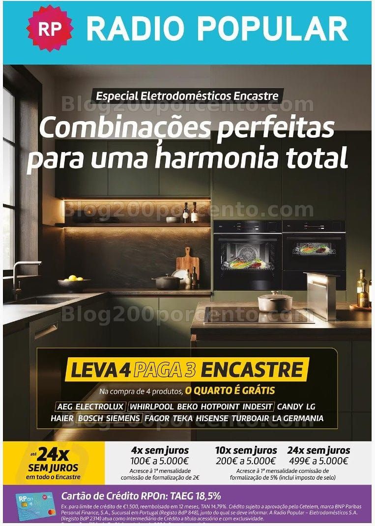 Antevisão Folheto RADIO POPULAR Especial Encastre Promoções até 21 outubro